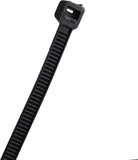 Tycab 10 inch Black (250 mm x 3.6 mm) - 1 Pack of 100 Nylon Standard Cable Tie