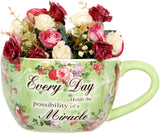 Importwala French look everyday wall planter- green Plant Container Set