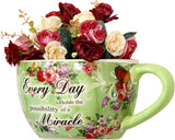 Importwala French look everyday wall planter- green Plant Container Set