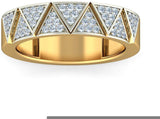 BlueStone The Trion Yellow Gold Diamond 14 K Ring