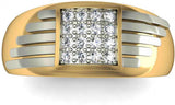 Rasav Jewels Yellow Gold Diamond 18 K Ring