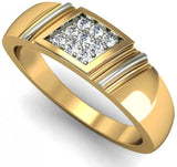 Rasav Jewels Yellow Gold Diamond 18 K Ring