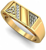 Rasav Jewels Yellow Gold Diamond 18 K Ring