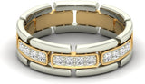 Jewels5 Jamie Gold Diamond Rhodium 14 K Ring