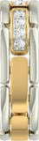 Jewels5 Jamie Gold Diamond Rhodium 14 K Ring