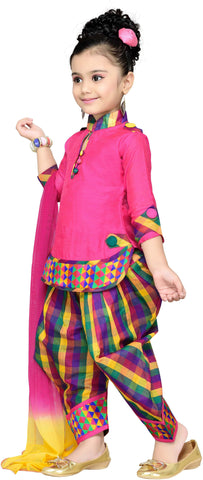 Aarika Girl's Kurti, Patiala and Dupatta Set