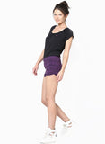 Only Printed Women's Purple Basic Shorts