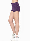 Only Printed Women's Purple Basic Shorts