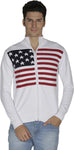 British Cross Striped Round Neck Casual Men's Sweater
