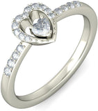 BlueStone The Meydar White Gold Diamond 18 K Ring