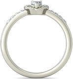 BlueStone The Meydar White Gold Diamond 18 K Ring