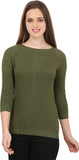 United Colors of Benetton Solid Round Neck Casual Women's Sweater