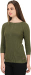 United Colors of Benetton Solid Round Neck Casual Women's Sweater