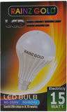 Rainz Gold 15 W LED Bulb