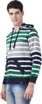 Wake Up Competition Full Sleeve Striped Men's Sweatshirt