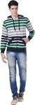 Wake Up Competition Full Sleeve Striped Men's Sweatshirt