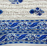 Rama Floral Single Quilts & Comforters Blue-Beige
