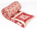 Rama Floral Single Quilts & Comforters Pink-Red