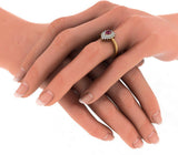 BlueStone The Suneha Yellow Gold Diamond, Ruby 14 K Ring