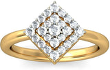 BlueStone The Aahna Yellow Gold Diamond 14 K Ring