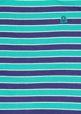 United Colors of Benetton Striped Round Neck Green, Purple T-Shirt