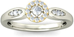 BlueStone The Beleca White Gold Diamond 18 K Ring