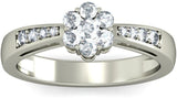 BlueStone The Mokya White Gold Diamond 18 K Ring