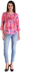 ZAIRE Casual 3/4 Sleeve Printed Women's Top