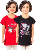 My Little Joy Casual Short Sleeve Printed Girl's Top