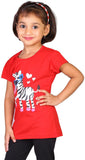 My Little Joy Casual Short Sleeve Printed Baby Girl's Top