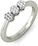 BlueStone The Elise White Gold Diamond 18 K Ring