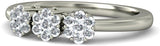 BlueStone The Elise White Gold Diamond 18 K Ring