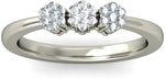 BlueStone The Elise White Gold Diamond 18 K Ring