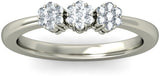 BlueStone The Elise White Gold Diamond 18 K Ring
