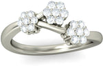 BlueStone The Isabel White Gold Diamond 18 K Ring