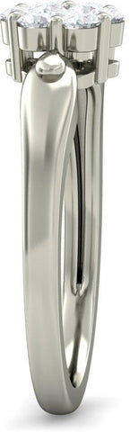 BlueStone The Tahira White Gold Diamond 18 K Ring