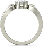BlueStone The Tahira White Gold Diamond 18 K Ring