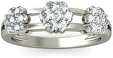 BlueStone The Adora White Gold Diamond 14 K Ring