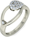 BlueStone The Carol White Gold Diamond 18 K Ring