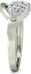 BlueStone The Carol White Gold Diamond 18 K Ring