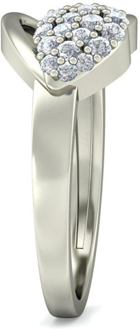 BlueStone The Carol White Gold Diamond 18 K Ring