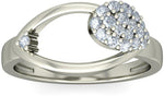 BlueStone The Carol White Gold Diamond 18 K Ring
