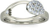 BlueStone The Carol White Gold Diamond 18 K Ring