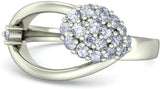 BlueStone The Carol White Gold Diamond 18 K Ring