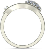 BlueStone The Carol White Gold Diamond 18 K Ring