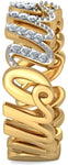 BlueStone The Ema Yellow Gold Diamond 18 K Ring
