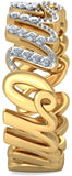 BlueStone The Ema Yellow Gold Diamond 18 K Ring