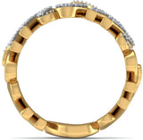 BlueStone The Ema Yellow Gold Diamond 18 K Ring