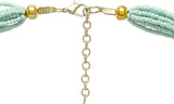 Galz4ever Green & Gold Bunch Alloy Necklace