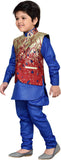 AJ Dezines Boy's Kurta, Waistcoat and Pyjama Set
